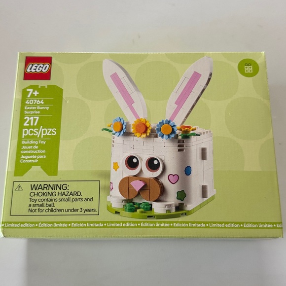 Lego Accessories - Lego Bunny Accessory Set - White and Pink